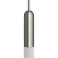 P-Light, E14-Lampenfassungs-Set aus Metall mit verdeckter Zugentlastung – Satin Titan