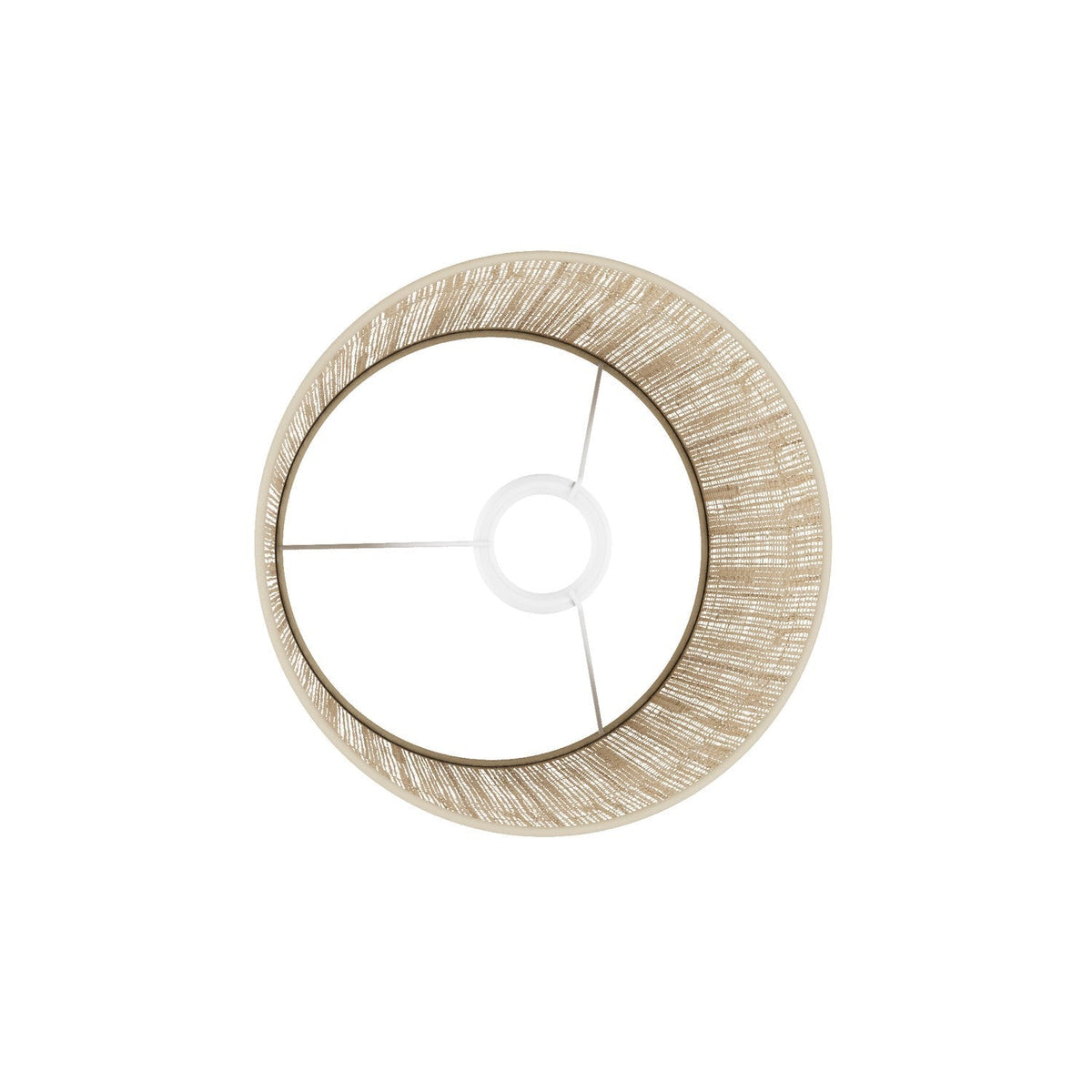 Athena-Lampenschirm mit E27-Fassung für Tisch- oder Stehleuchte – Made in Italy – Raphia – Ansicht 3