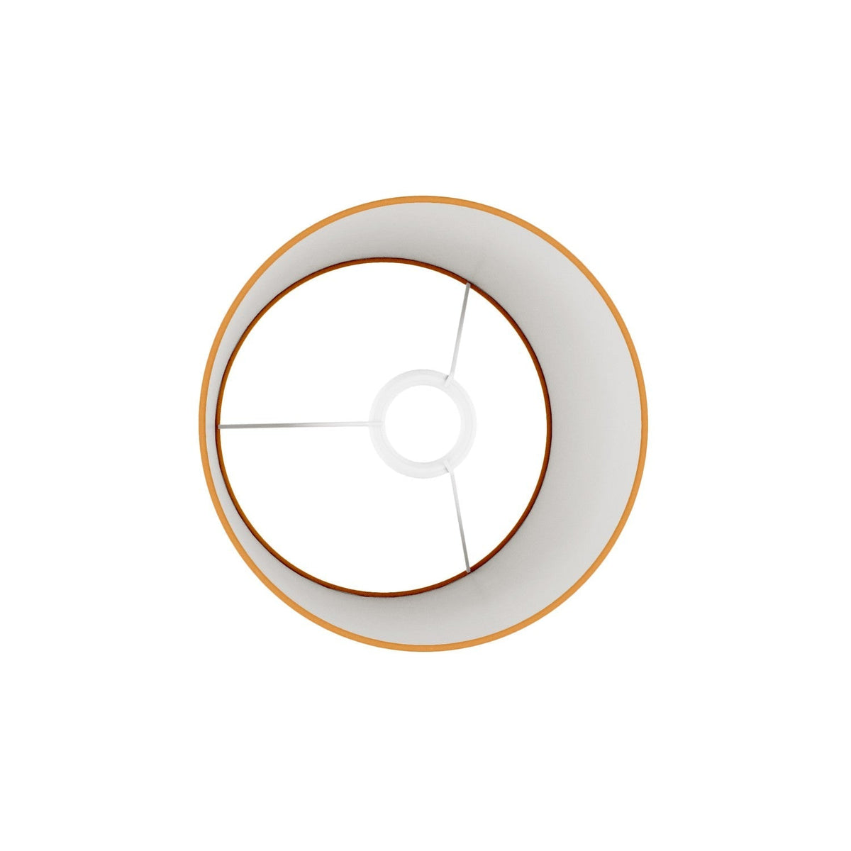 Athena-Lampenschirm mit E27-Fassung, für Tisch- oder Stehleuchte – Made in Italy – Stoff Mandarine – Ansicht 3