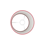 Athena-Lampenschirm mit E27-Fassung für Tisch- oder Stehleuchte – Made in Italy – roter Stoff – Ansicht 3