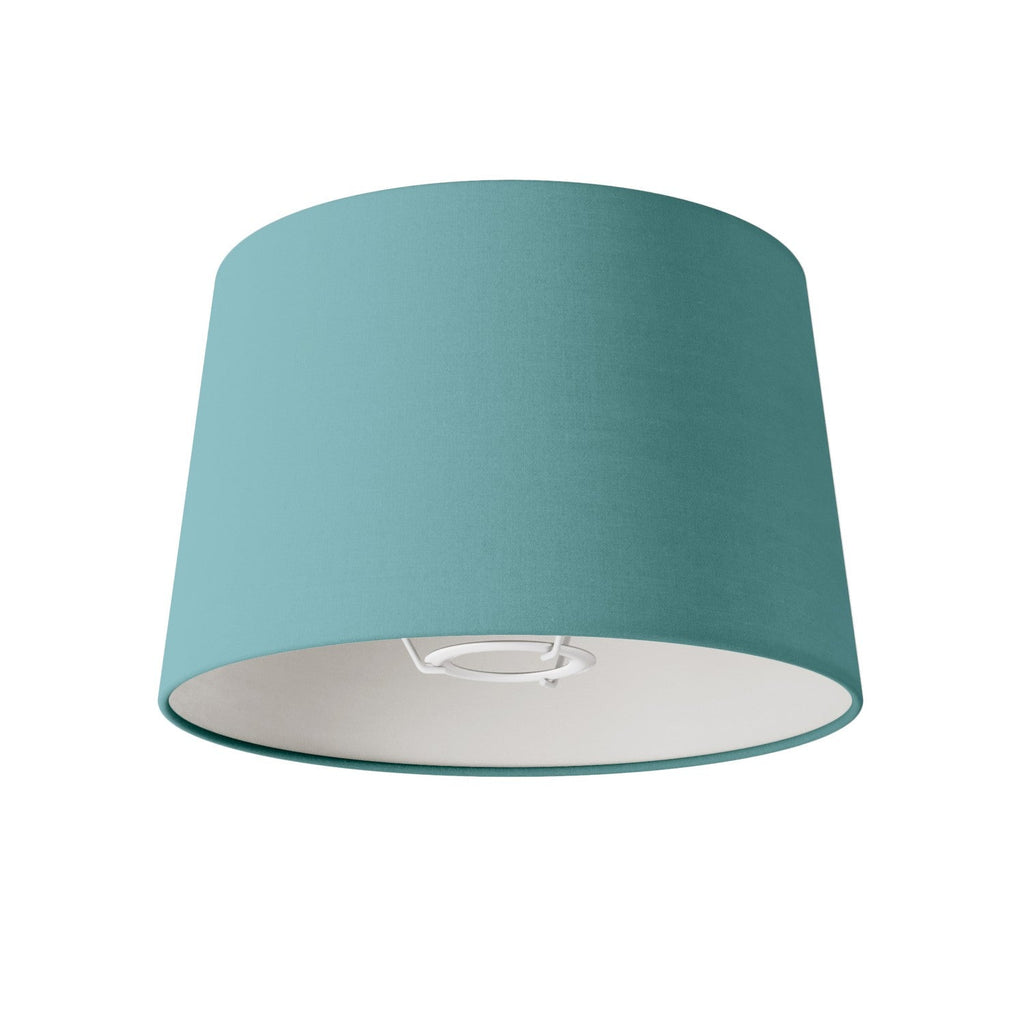 Lampenschirm Athena mit E27-Fassung für Tisch- oder Stehlampe – Made in Italy – Stoff Grün Dubbio