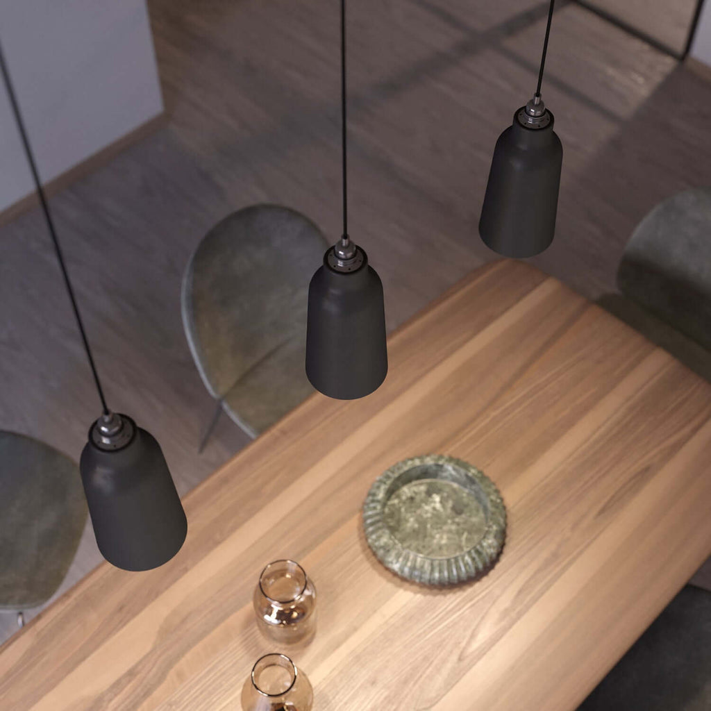 Flaschen-Lampenschirm aus Keramik, Materia-Kollektion – Made in Italy – Tafel – Ansicht 3