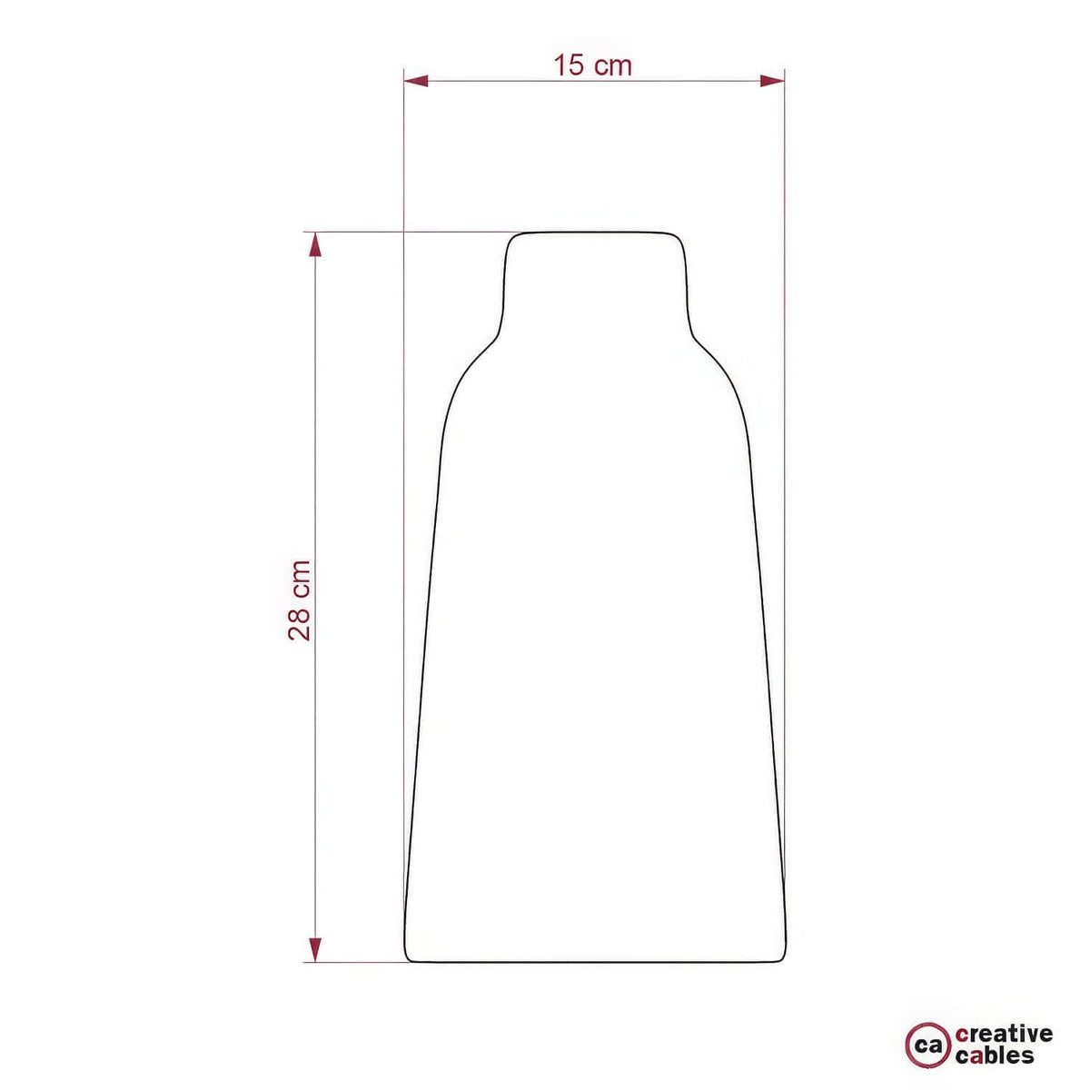 Flaschen-Lampenschirm aus Keramik, Materia-Kollektion – Made in Italy – Tafel – Ansicht 4