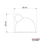 Broadway-Lampenschirm aus emailliertem Metall mit E27-Fassung – Schwarz – Ansicht 4