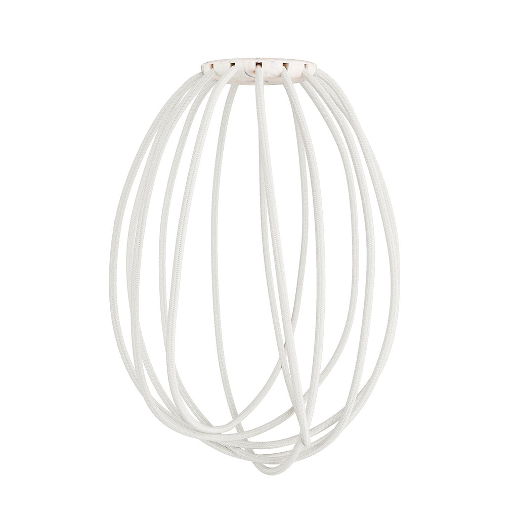 Lampenschirm Cablò multicolor 100 cm und weiße Kabel