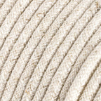 50 cm Multicolor Cablò Lampenschirm und weiße Leinenkabel – Ansicht 5