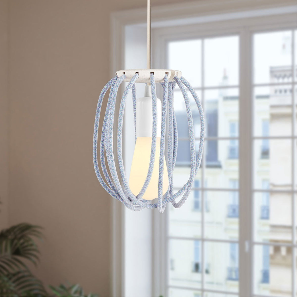 Cablò-Lampenschirm multicolor 50 cm und Lollipop-Kabel – Ansicht 2