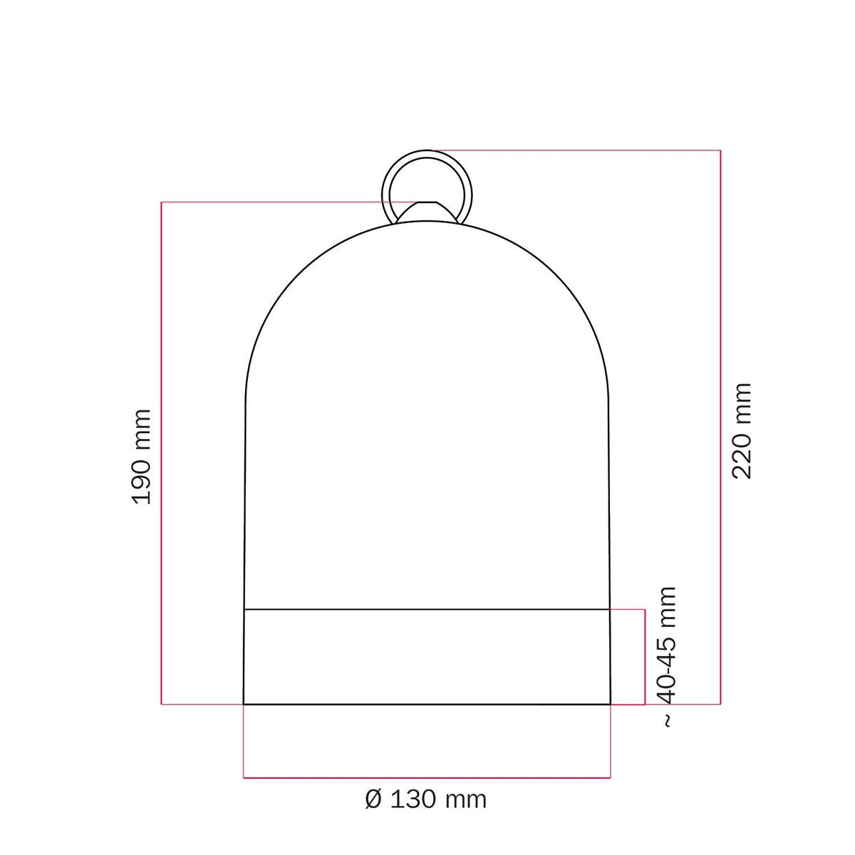 Lampenschirm Campana Mini XS zweifarbig aus Keramik Weiß und Hellblau, Kollektion Materia – Made in Italy – Ansicht 4
