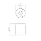 Zylinder-Lampenschirm aus Stoff mit E27-Fassung – 100% Made in Italy – Camelot Braun. – Ansicht 7