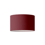Zylinder-Lampenschirm L aus Stoff mit E27-Fassung – Made in Italy – Arenal Bordeaux