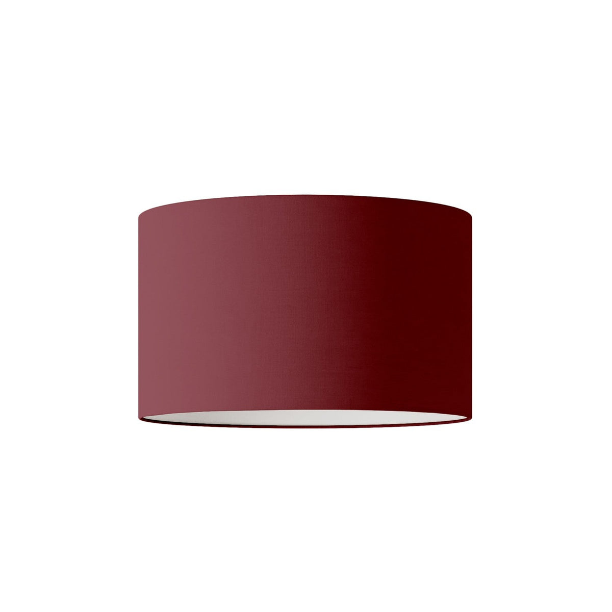 Zylinder-Lampenschirm L aus Stoff mit E27-Fassung – Made in Italy – Arenal Bordeaux