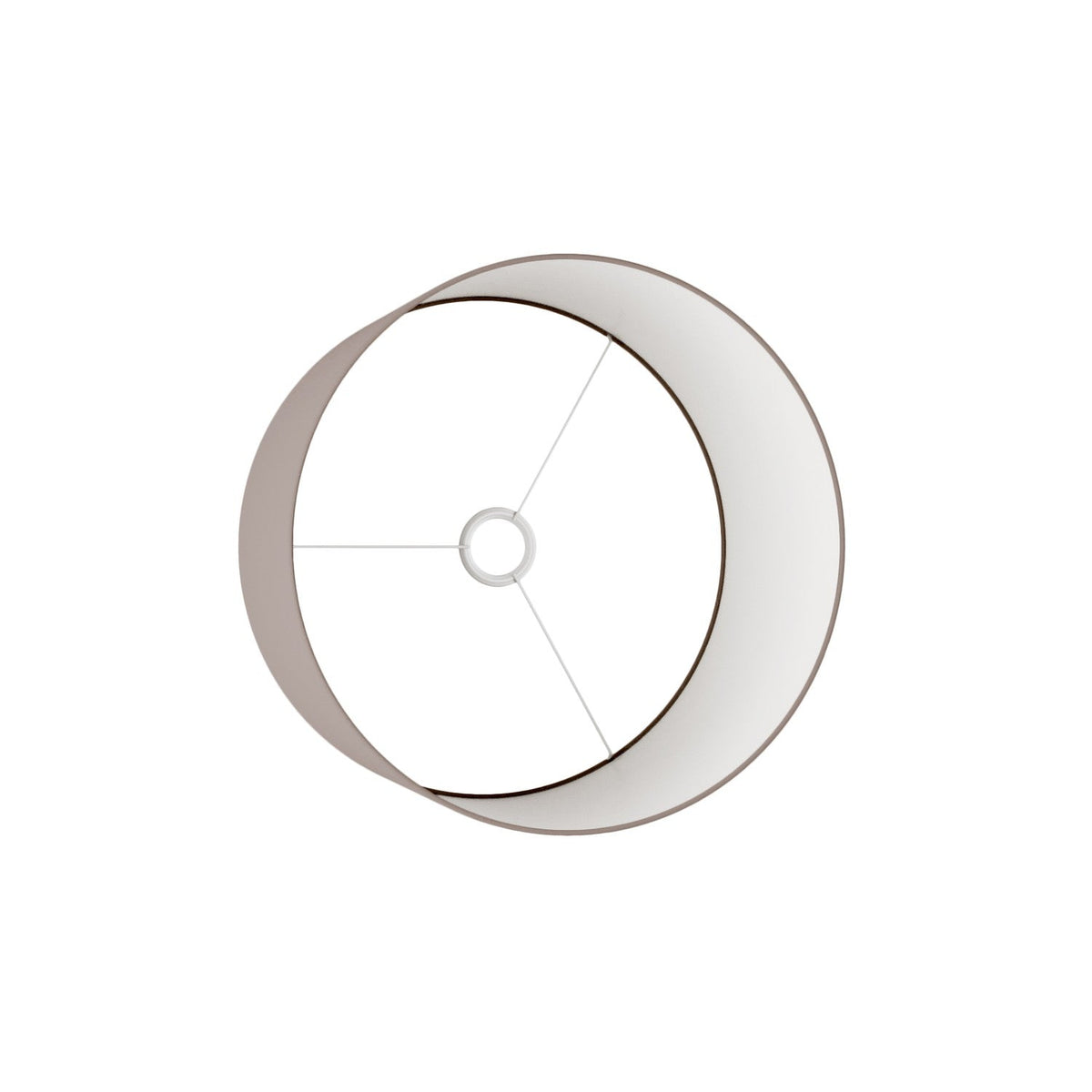 Cilindro L Lampenschirm aus Stoff, E27-Fassung – Made in Italy – Arenal Asche – Ansicht 3