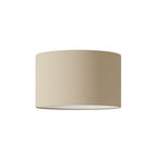 Zylinder-Lampenschirm L aus Stoff mit E27-Fassung – Made in Italy – Arenal Taupe