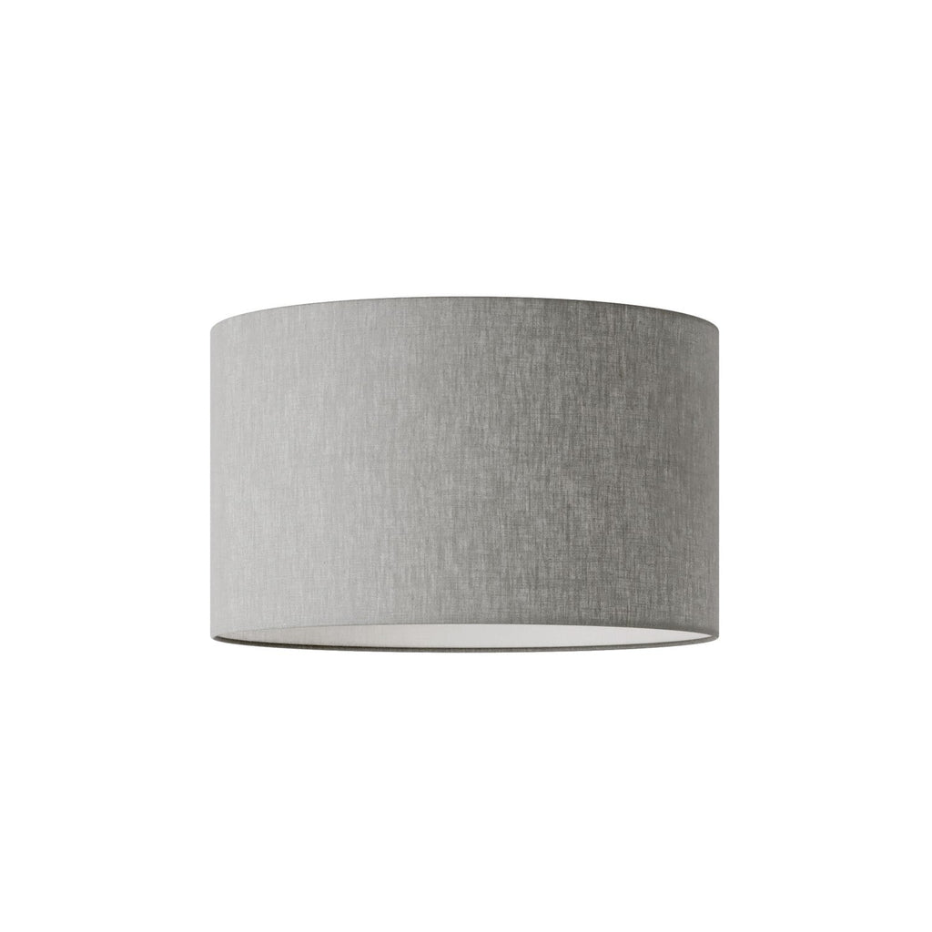 Zylinderschirm L aus Stoff mit E27-Fassung – Made in Italy – Camelot Grau
