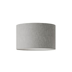 Zylinderschirm L aus Stoff mit E27-Fassung – Made in Italy – Camelot Grau