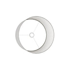 Zylinderschirm L aus Stoff mit E27-Fassung – Made in Italy – Camelot Grau – Ansicht 3