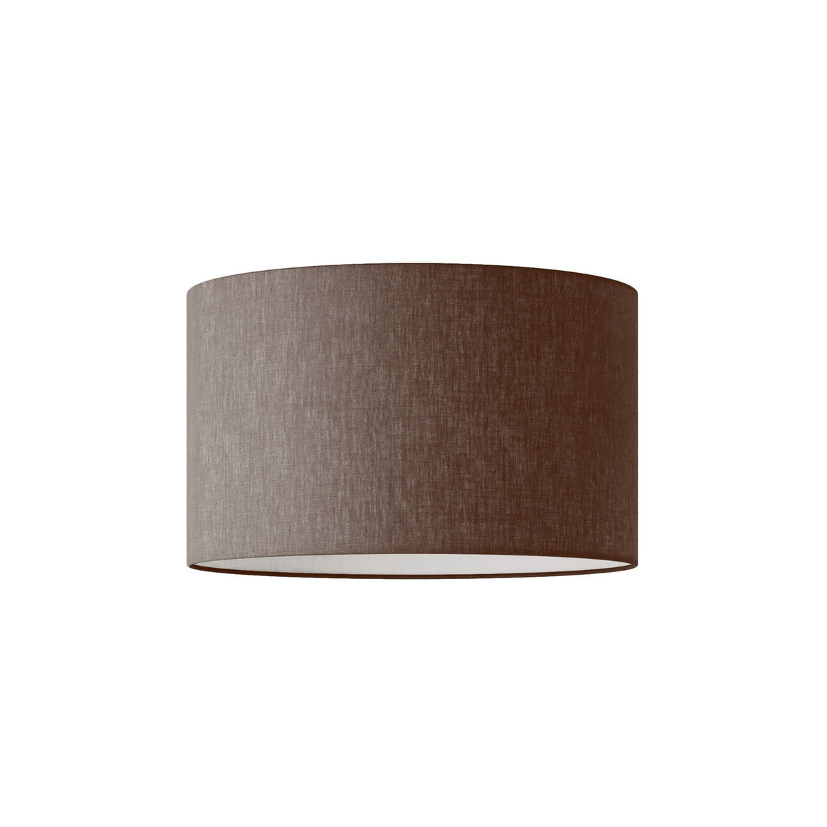Lampenschirm Zylinder L aus Stoff mit E27-Fassung – Made in Italy – Camelot Braun