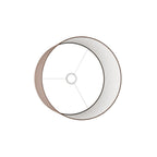 Lampenschirm Zylinder L aus Stoff mit E27-Fassung – Made in Italy – Camelot Braun – Ansicht 3