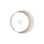 Zylinder-Lampenschirm L aus Stoff mit E27-Fassung - Made in Italy - Helles Jute – Ansicht 3