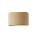 Zylinder-Lampenschirm L aus Stoff mit E27-Fassung – Made in Italy – Naturjute
