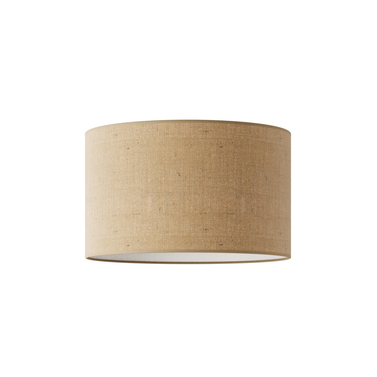 Zylinder-Lampenschirm L aus Stoff mit E27-Fassung – Made in Italy – Naturjute