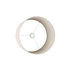 Lampenschirm Zylinder L aus Stoff mit E27-Fassung – Made in Italy – Wollbeige – Ansicht 3
