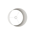 Lampenschirm Cilindro L aus Stoff mit E27-Fassung – Made in Italy – Hellgraue Wolle – Ansicht 3