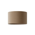 Lampenschirm Zylinder L aus Stoff mit E27-Fassung - Made in Italy - Braune Wolle