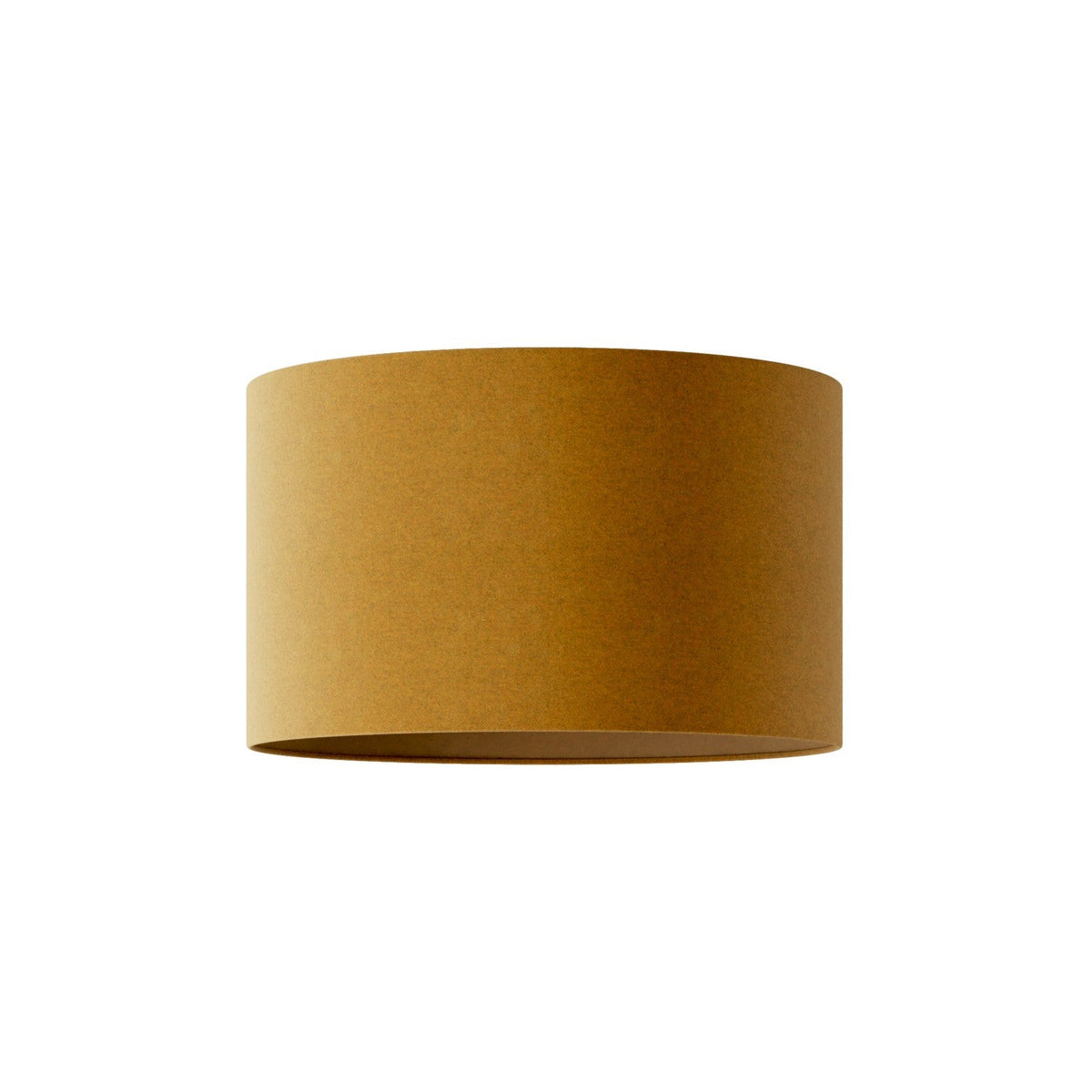 Lampenschirm Cilindro L aus Stoff mit E27-Fassung – Made in Italy – Senfgelb Wolle