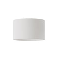 Lampenschirm Zylinder L aus Stoff mit E27-Fassung – Made in Italy – Natur-Leinen