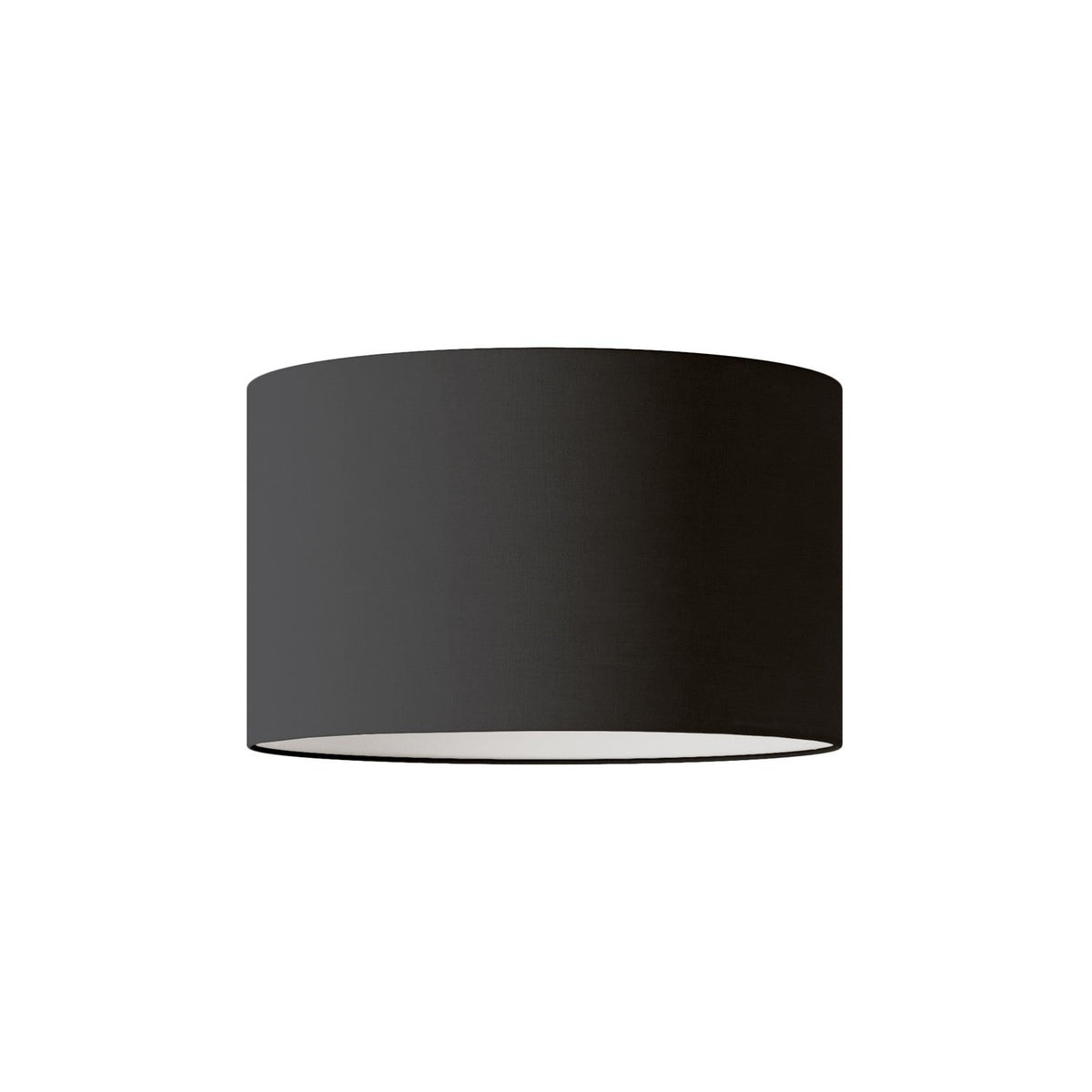 Zylindrischer L-Schirm aus Stoff mit E27-Fassung – Made in Italy – Anthrazitfarbenes Leinentuch