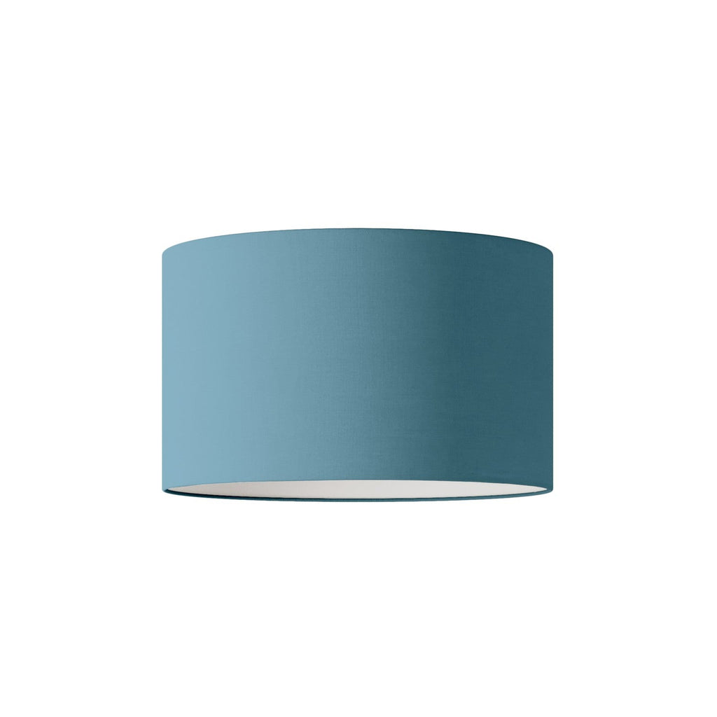 Lampenschirm Zylinder L aus Stoff mit E27-Fassung – Made in Italy – Teletta Hellblau Severo