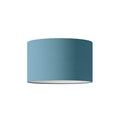 Lampenschirm Zylinder L aus Stoff mit E27-Fassung – Made in Italy – Teletta Hellblau Severo