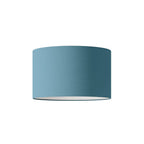 Lampenschirm Zylinder L aus Stoff mit E27-Fassung – Made in Italy – Teletta Hellblau Severo