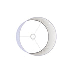 Zylindrischer Lampenschirm L aus Stoff mit E27-Fassung – Made in Italy – Stoff Lila – Ansicht 3