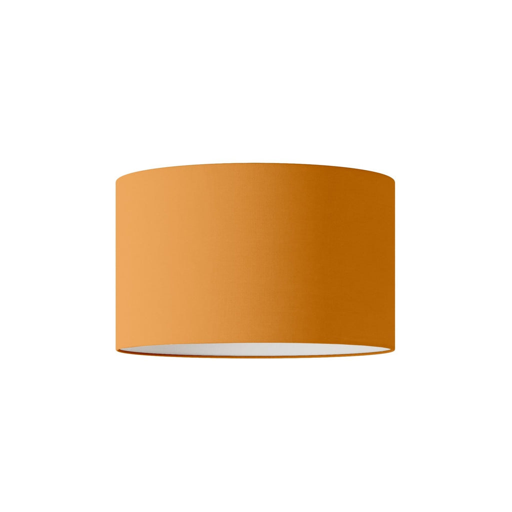 Lampenschirm Zylinder L aus Stoff mit E27-Fassung – Made in Italy – Teletta Mandarino