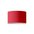 Zylinderförmiger Lampenschirm L aus Stoff mit E27-Fassung - Made in Italy - Teletta Rot