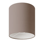 Lampenschirm Zylinder M aus Stoff mit E27-Fassung – Made in Italy – Arenal Asche