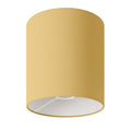 Zylindrischer Lampenschirm M aus Stoff mit E27-Fassung – Made in Italy – Arenal Gold