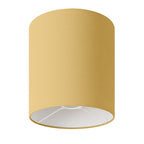Zylindrischer Lampenschirm M aus Stoff mit E27-Fassung – Made in Italy – Arenal Gold