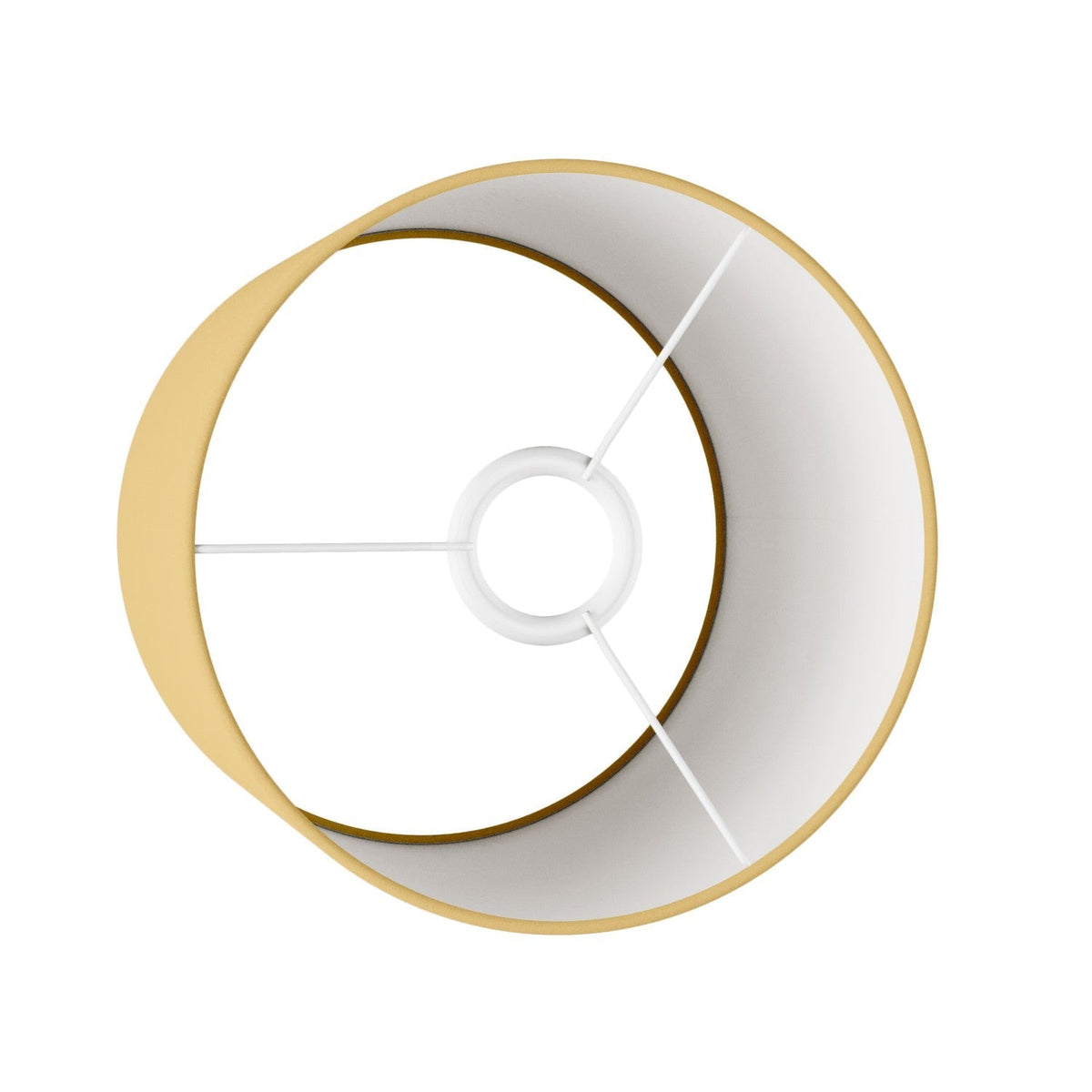 Zylindrischer Lampenschirm M aus Stoff mit E27-Fassung – Made in Italy – Arenal Gold – Ansicht 3