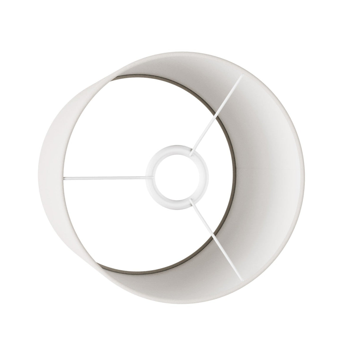 Zylindrischer Lampenschirm M aus Stoff mit E27-Fassung – Made in Italy – Sandfarbenes Arenal – Ansicht 3