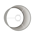 Zylinderschirm M aus Stoff mit E27-Fassung – Made in Italy – Camelot Grau – Ansicht 3