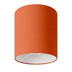 Lampenschirm Cilindro M aus Stoff mit E27-Fassung – Made in Italy – Cinette Hummerrot
