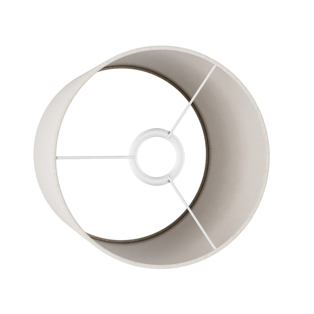 Zylindrischer Lampenschirm M aus Stoff mit E27-Fassung - Made in Italy - Sandwolle – Ansicht 3