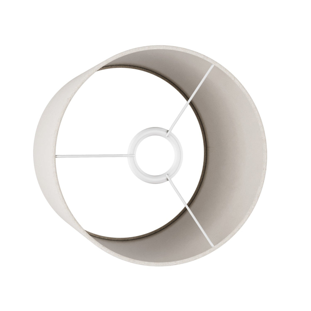 Zylindrischer Lampenschirm M aus Stoff mit E27-Fassung - Made in Italy - Sandwolle – Ansicht 3