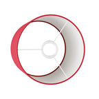 Cilindro M Stoffschirm mit E27-Fassung – Made in Italy – Tuch Rot – Ansicht 3