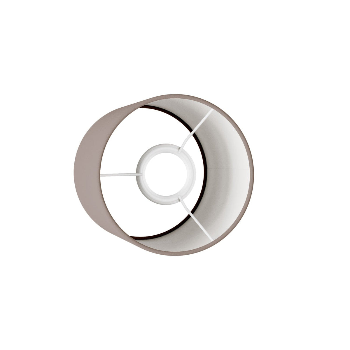 Zylinderschirm S aus Stoff mit E27-Fassung – Made in Italy – Arenal Asche – Ansicht 3