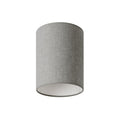 Zylinderschirm S aus Stoff mit E27-Fassung – Made in Italy – Camelot Grau