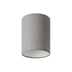 Zylinderschirm S aus Stoff mit E27-Fassung – Made in Italy – Camelot Grau